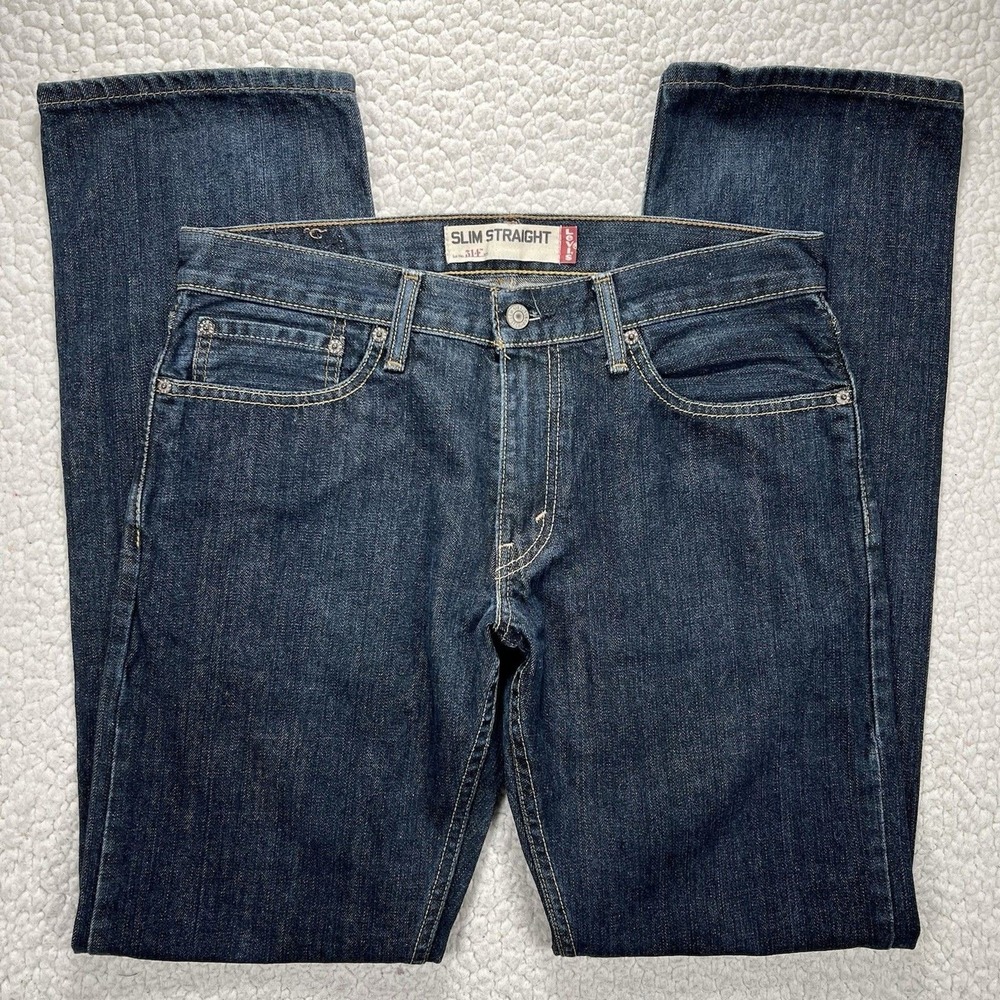 Levi's 514 Slim Straight Men's Jeans 32x32 Grunge Casual Denim Streetwear
